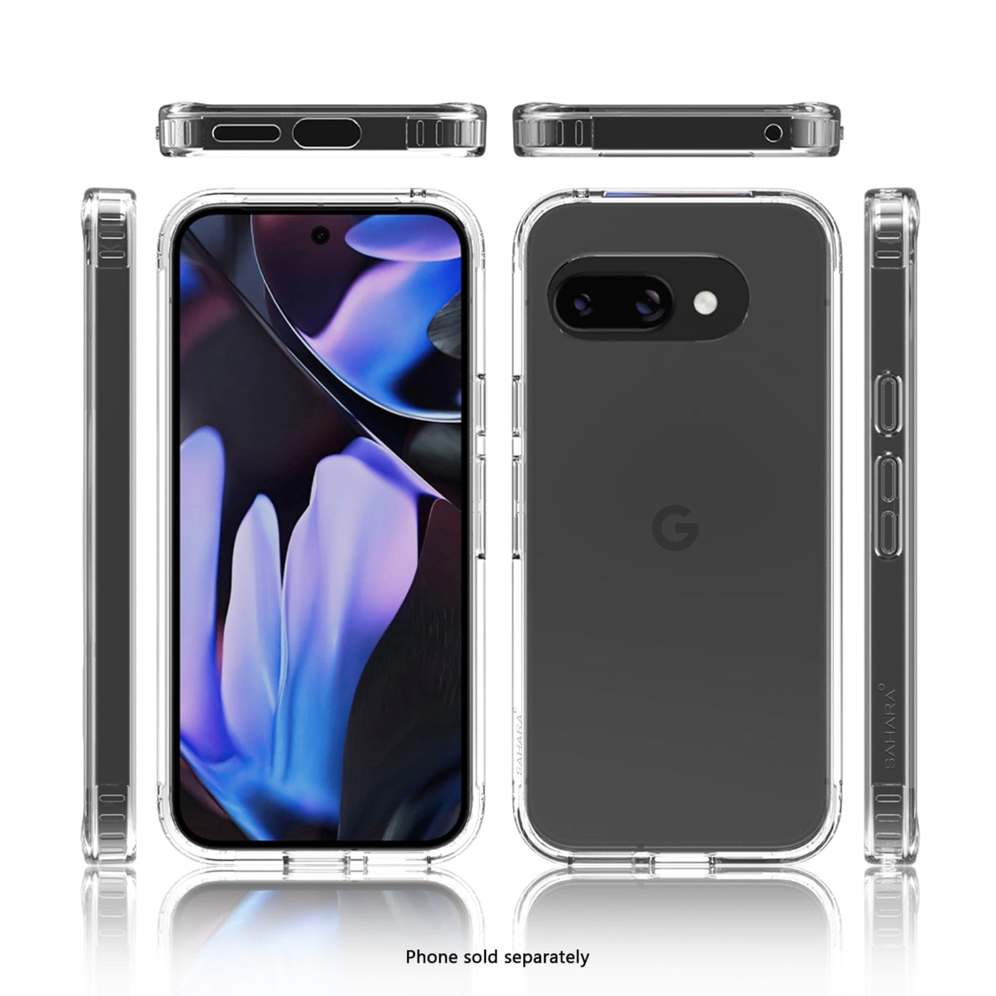 SAHARA - Venture Series Hard Shell Case for Google Pixel 9a - Clear
