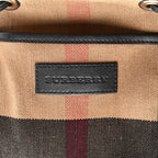 Overdyed Canvas Mega Check Heart Print Medium Chiltern Backpack Black