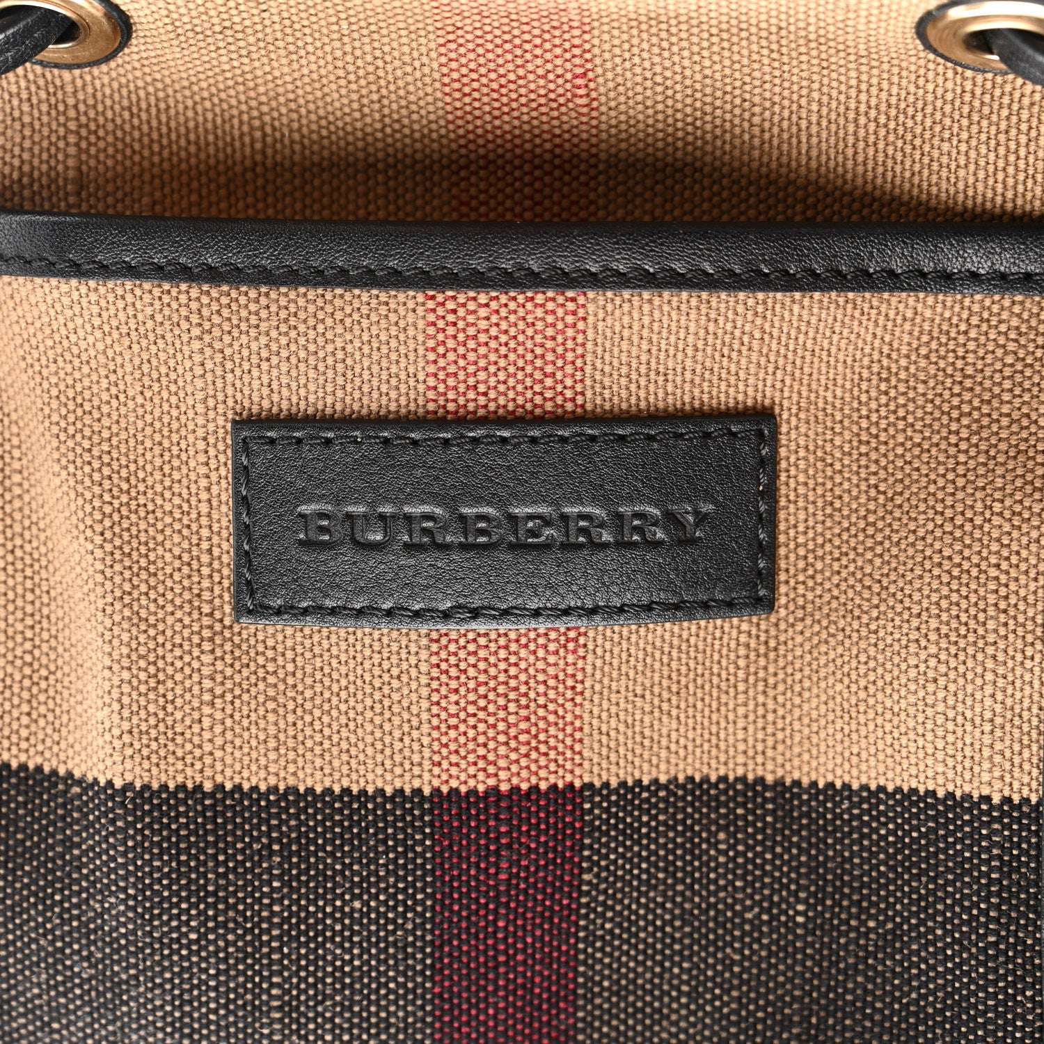 Overdyed Canvas Mega Check Heart Print Medium Chiltern Backpack Black