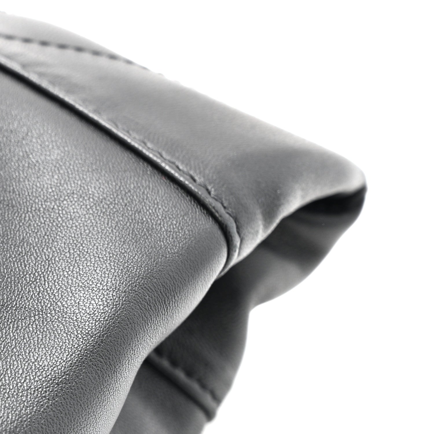 Lambskin Matelasse Monogram Medium Jamie 4.3 Pochon Black