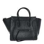 Supple Calfskin Medium Phantom Luggage Black