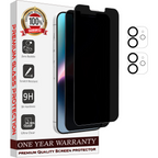 Entronix Anti-Spy Privacy Screen Protector & Camera Lens Protector Compatible with iPhone 11 - 4-Piece Combo