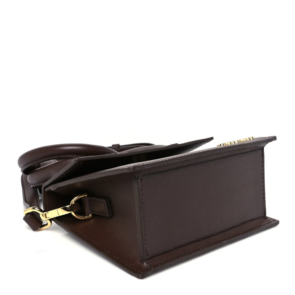 Smooth Calfskin Le Chiquito Noeud Dark Brown