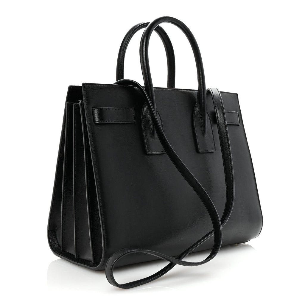 Calfskin Small Sac De Jour Black