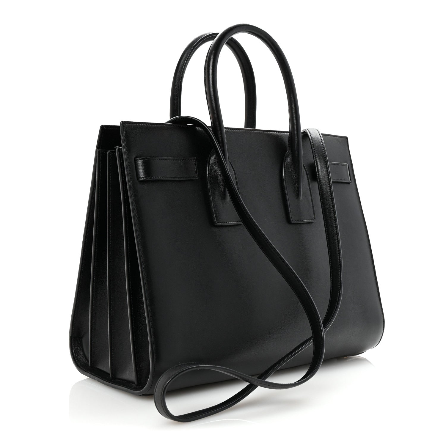 Calfskin Small Sac De Jour Black