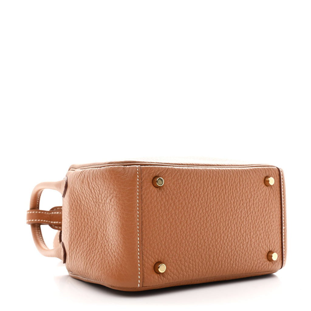 Taurillon Clemence Mini Lindy 20 Gold