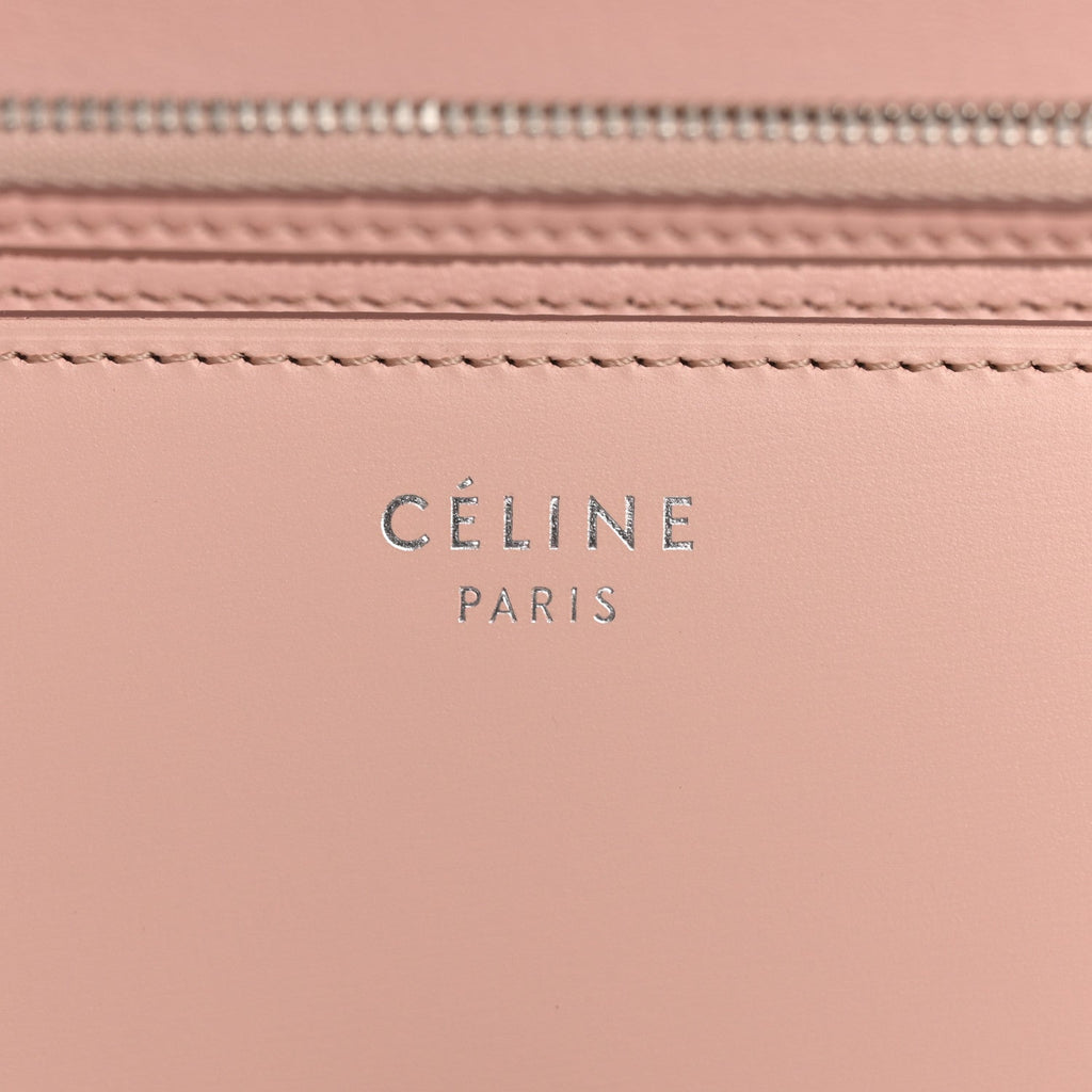 Smooth Calfskin Medium Classic Box Flap Bag Pink