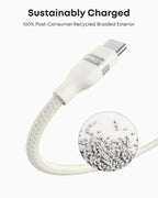 Anker USB-A to USB-C Cable (3 ft, Upcycled-Braided)（2-Pack）