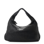 Nappa Intrecciato Medium Veneta Hobo Black
