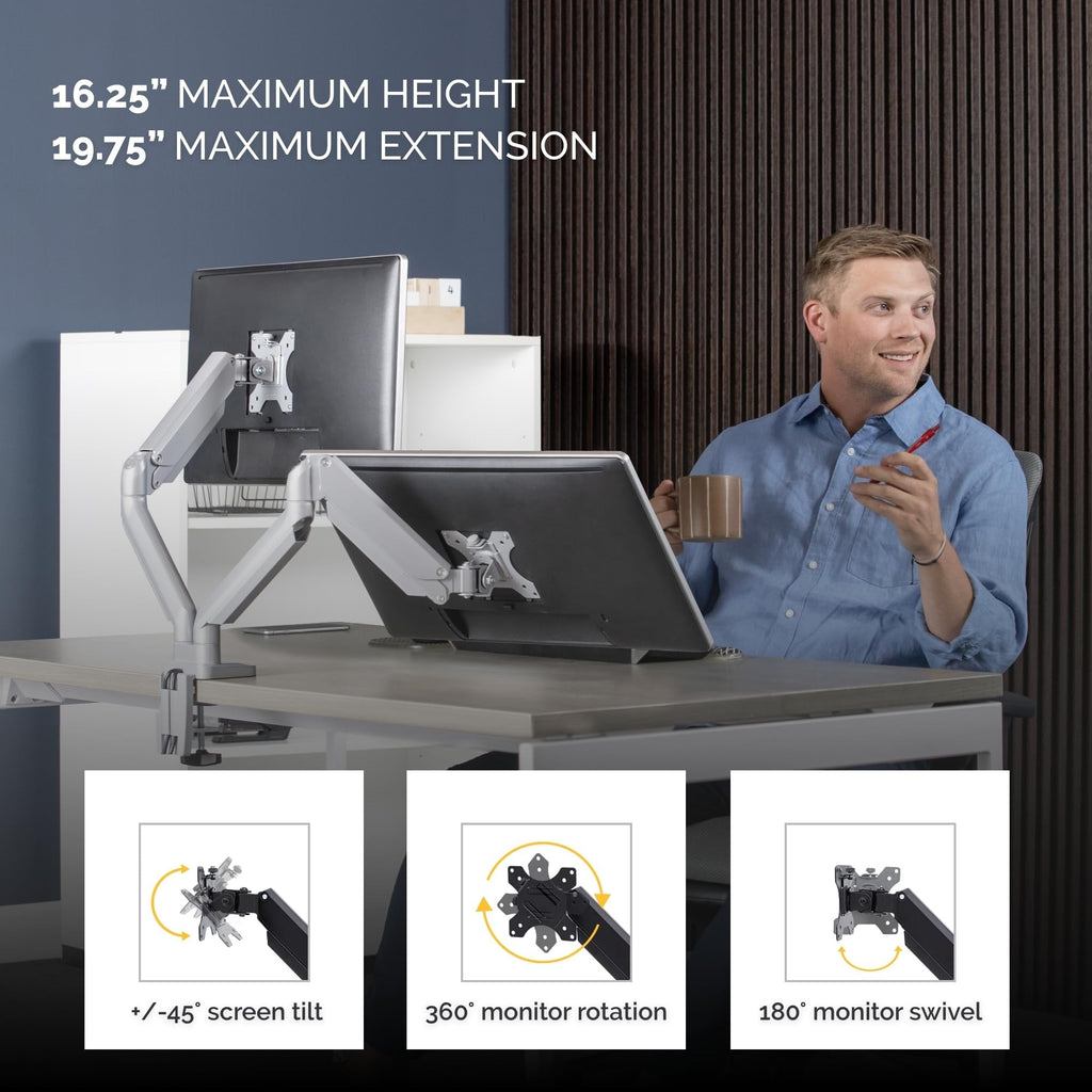 Platinum Series Dual Monitor Arm