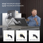 Platinum Series Dual Monitor Arm