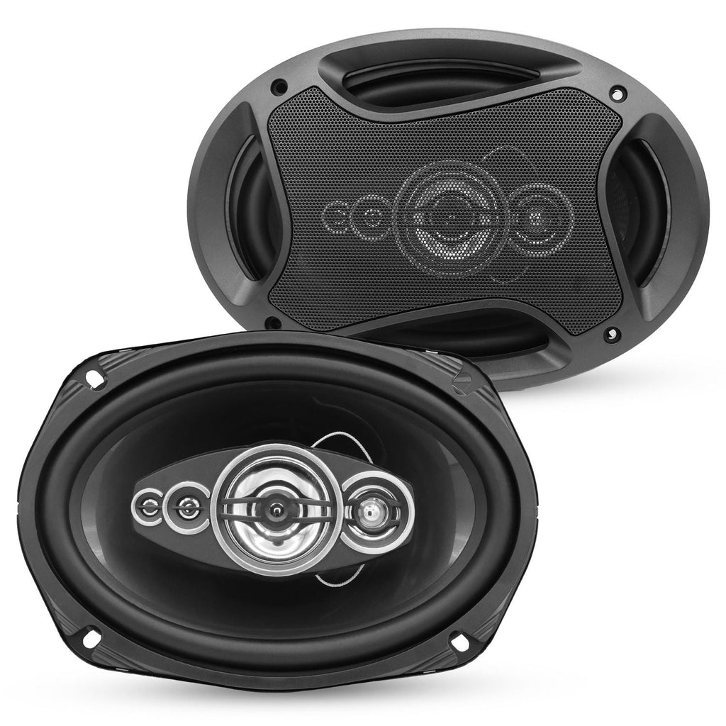 6x9 Car Speaker Pair 800W 4Ohm 2 Way Coaxial Speaker w Super Tweeter Universal Fit for Cars Stereo Easy Installation High Performance Sound System for Clear Sound & Deep Bass - CS 69 2W