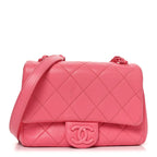 Caviar Quilted Mini Incognito Square Flap Pink