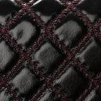 Goatskin Quilted New Medium Boy Handle Flap Burgundy