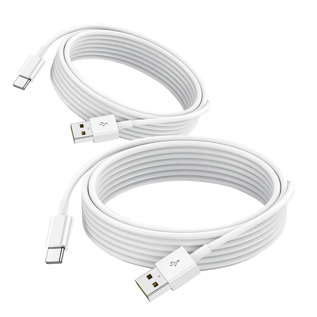 Entronix USB-A to Type-C Charger Cable, 2-Pack [10FT] USB-C Cable Compatible with Android