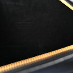 Grained Calfskin Caro Double Pouch Black