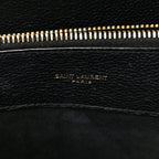 Grained Calfskin Small Supple Sac De Jour Black