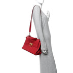 Calfskin Medium Sofia Shoulder Bag Red