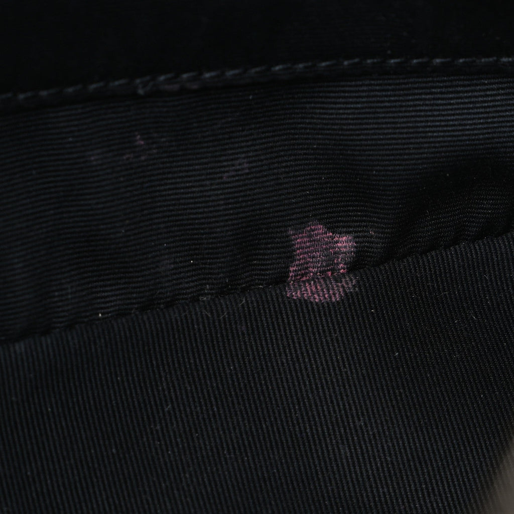 Suede Calfskin Monogram Lou Camera Bag Black