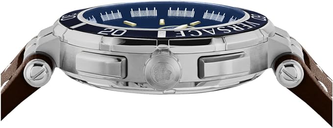 Versace Men's Watch 45mm Greca Chronograph Blue