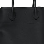 Matte Grained Calfskin Soft Margaux 15 Black