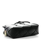 Lambskin Maxi Intrecciato Small Cassette Camera Bag Black