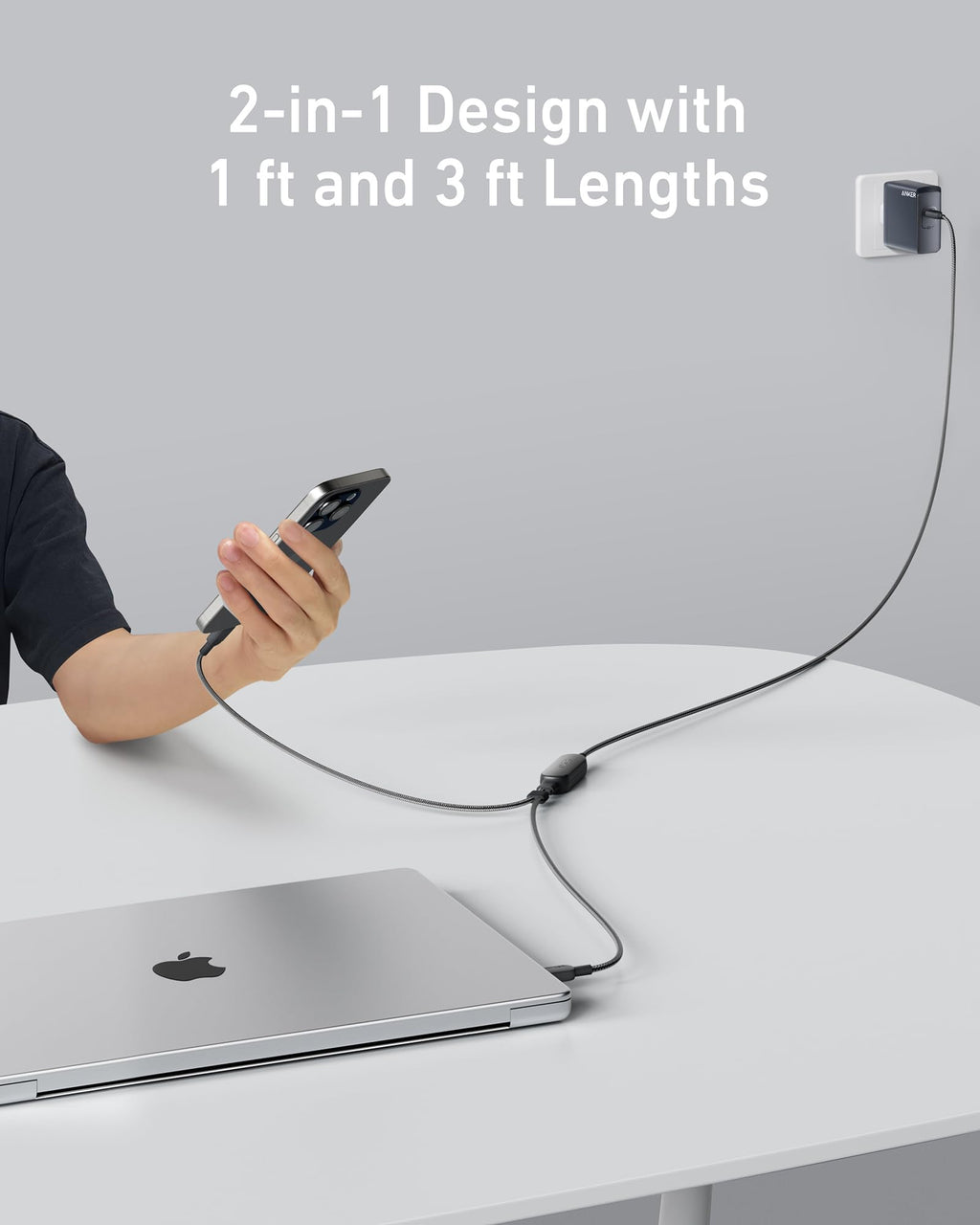 Anker Prime Power Bank (20K, 200W) and Anker 140W 2-in-1 USB-C to USB-C Cable