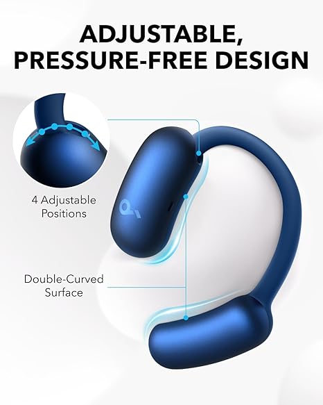 soundcore AeroFit 2 Adjustable Open-Ear Wireless Hi-Res Audio Earbuds with AI Translation