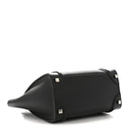 Drummed Calfskin Micro Luggage Black