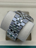 Rolex Land-Dweller 40 White Gold Oystersteel Intense White Honeycomb Motif Dial Fluted Bezel Flat Jubilee Bracelet 127334 - 2025