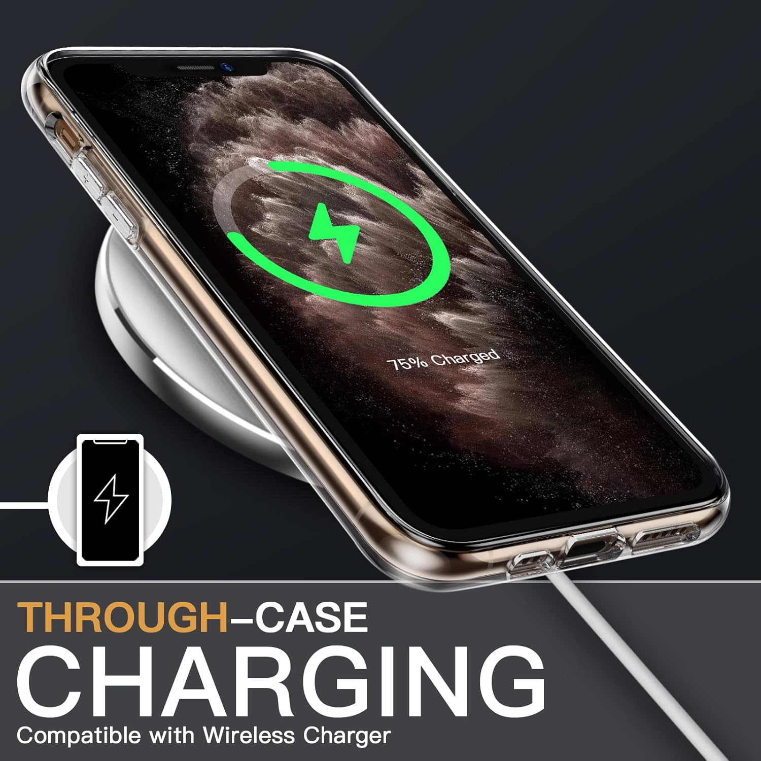 Entronix Bundle Compatible with iPhone 11 Pro Max - [Hard] Clear Case & 1 Clear Screen Protector