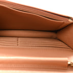 Caviar Quilted CC Turnlock Wallet On Chain WOC Brown