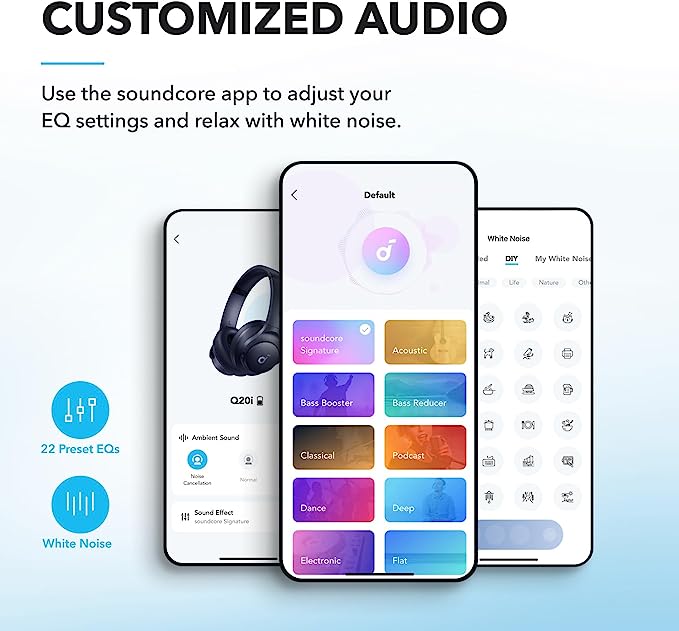 Q20 Hybrid Active Noise Cancelling Headphones