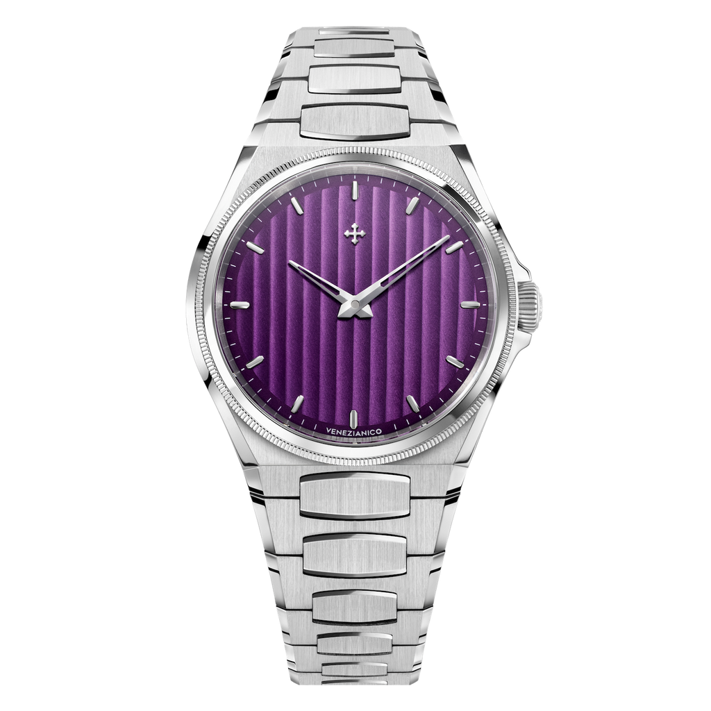Venezianico Arsenale 40 Men’s Automatic Ultra-Thin Purple Watch