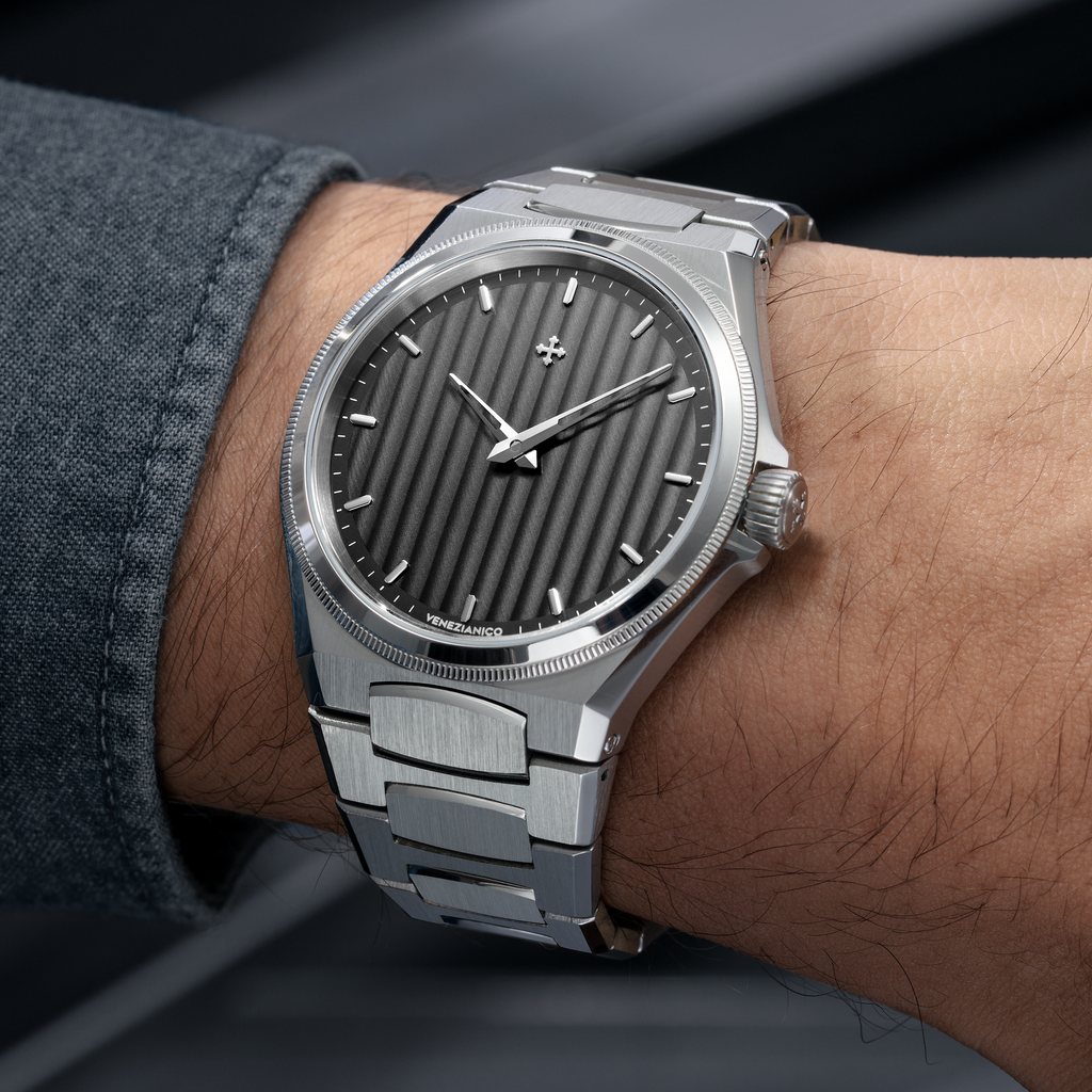 Venezianico Arsenale 40 Men’s Ultra-Thin Automatic Grey Watch