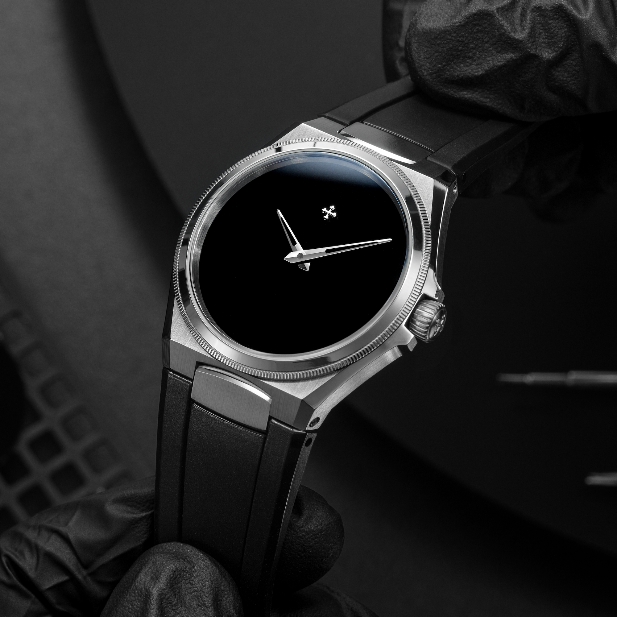 Venezianico Arsenale Ultrablack Men’s Slim Black Automatic Watch