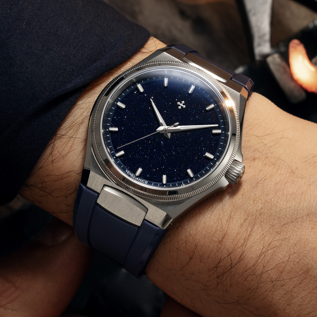 Venezianico Arsenale Avventurina Starry Blue Automatic Watch