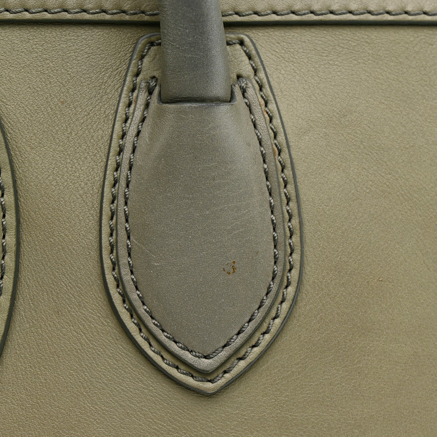Smooth Calfskin Mini Luggage Almond