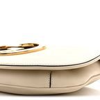 Roxy Calfskin Blondie Chain Shoulder Flap Bag Mystic White