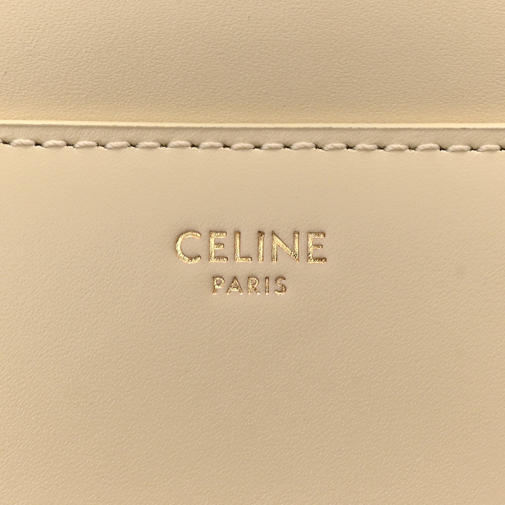 Satinated Calfskin Small 16 Top Handle Bag Beige