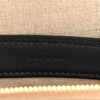 Canvas Calfskin Teen Soft 16 Shoulder Bag Vanilla Navy