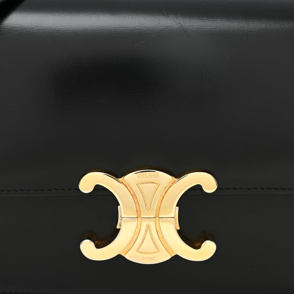 Shiny Calfskin Teen Triomphe Black