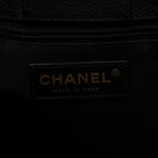 Calfskin Cerf Executive Shopper Tote Black