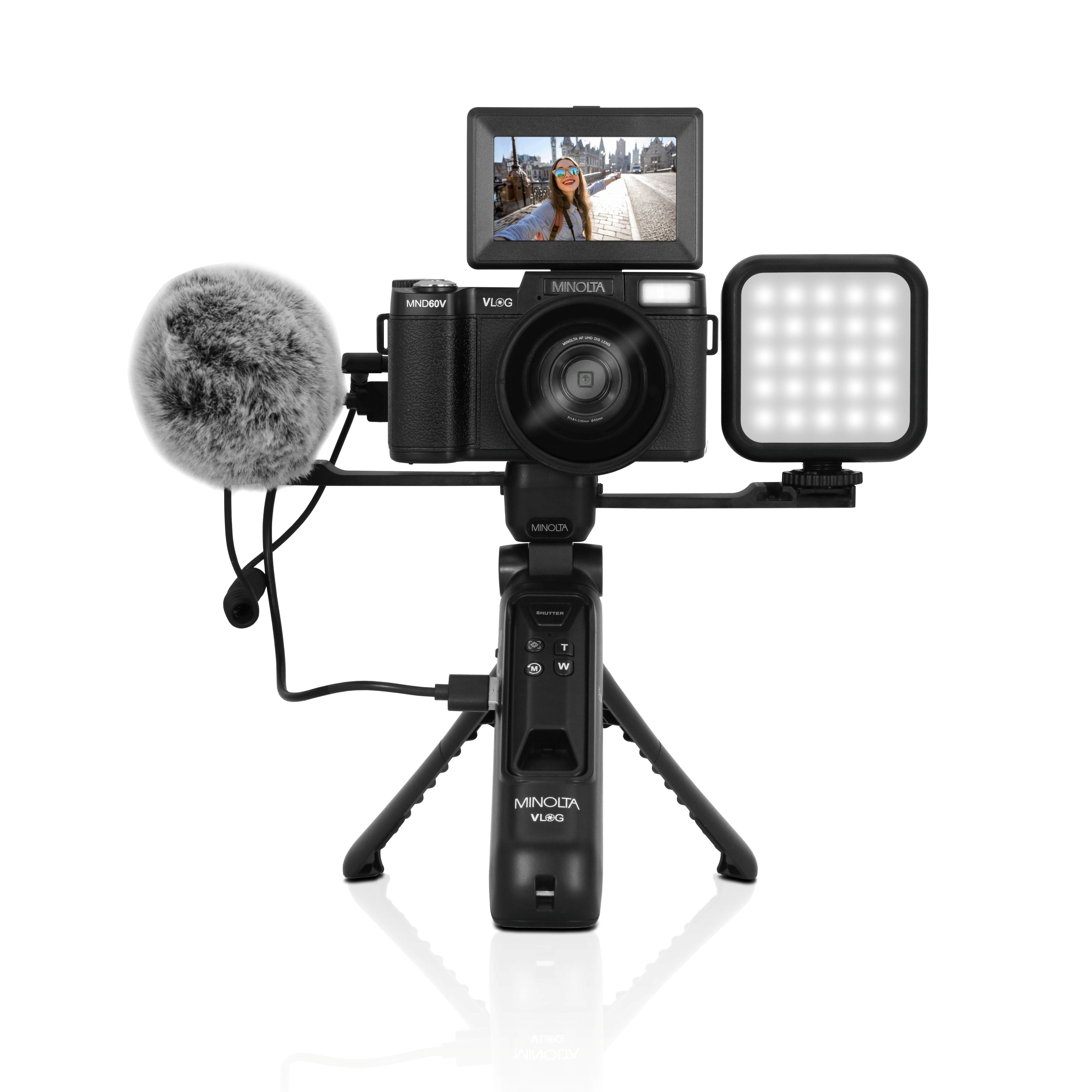 MINOLTA MND60V 64 MP AF / 4K60FPS Ultra HD Vlogger & Content Creator's Kit