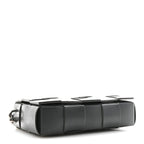 Calfskin Maxi Intreccio Cassette With Strap Bag Dark Green