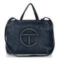 Denim Medium Shopping Bag Blue