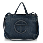 Denim Medium Shopping Bag Blue
