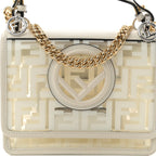 TPU FF Vitello Century F is Fendi Small Kan I Shoulder Bag White