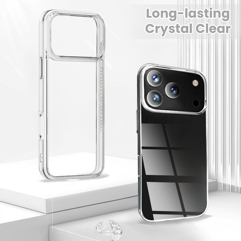 Entronix Bundle Compatible with iPhone 17 Pro Max - [Hard] Clear Case & 2 Clear Screen Protectors