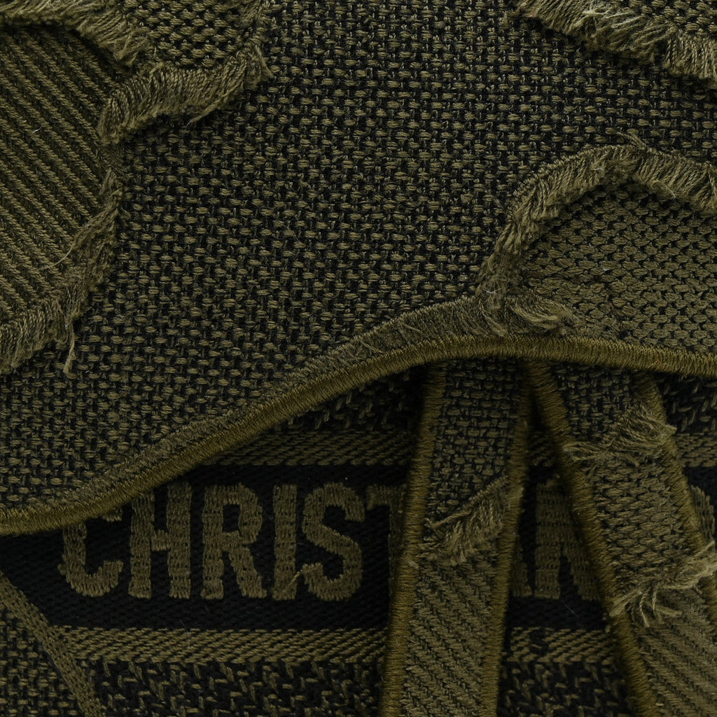 Canvas Embroidered Camouflage Saddle Belt Bag Green